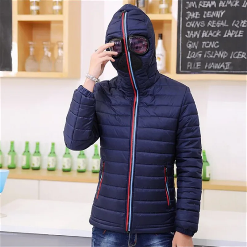 2017 Winter Parka Men Warm Jacket Outerwear Padded Hooded Brand New