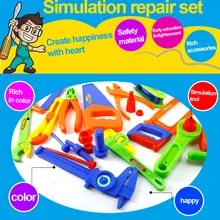 Новые 32 шт. набор инструментов для моделирования и ремонта, пластиковые игрушки для детей, Обучающие инструменты для детей