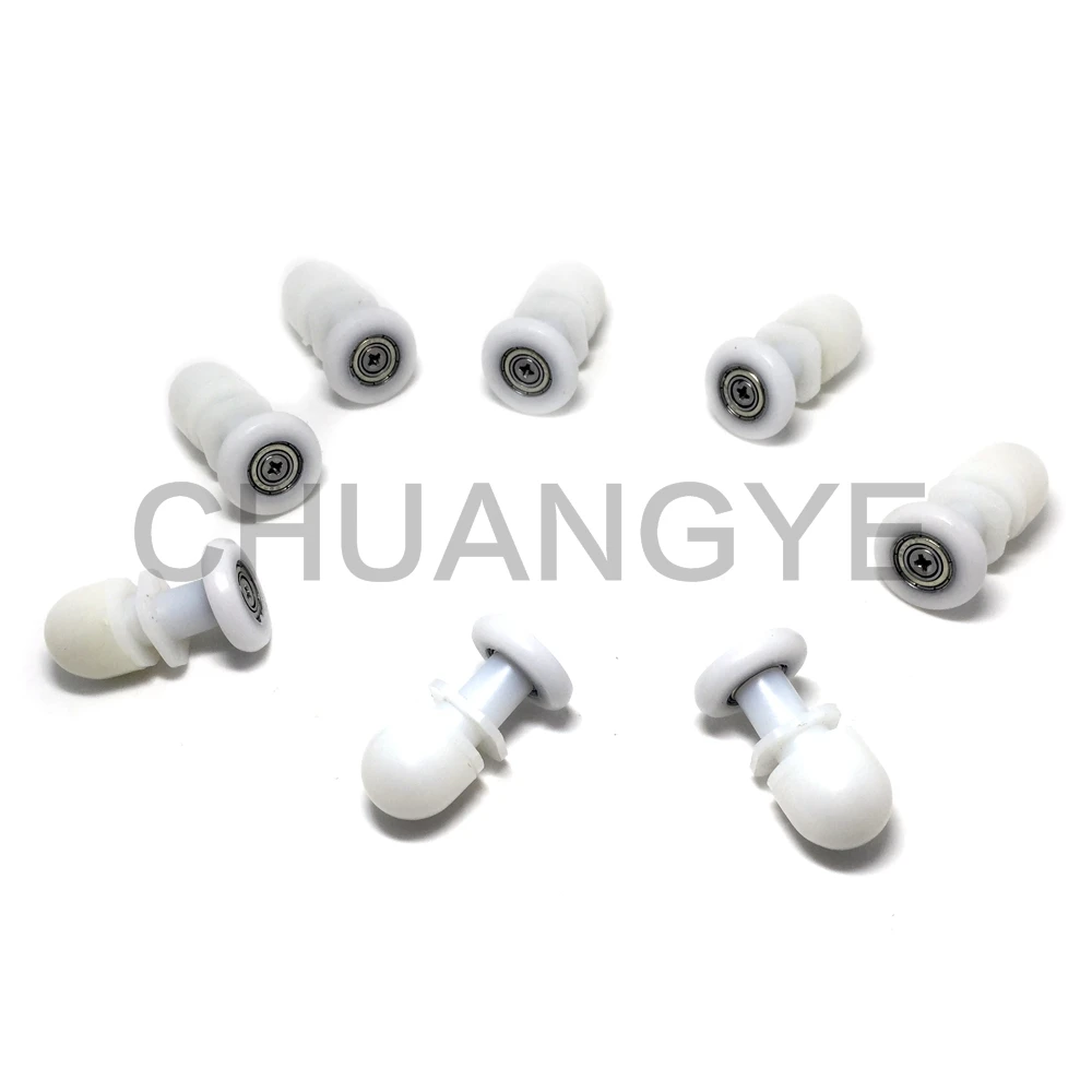 

8PCS New Bathroom Steam Shower Door Pulleys Runners Rollers Single Wheels 25mm