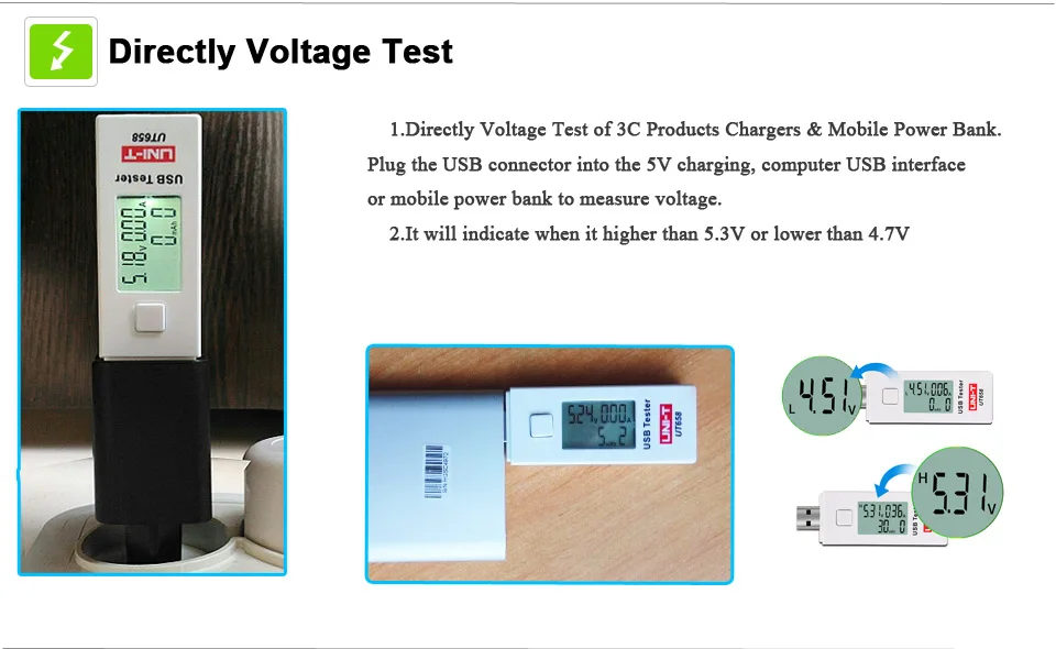 Direct voltage test