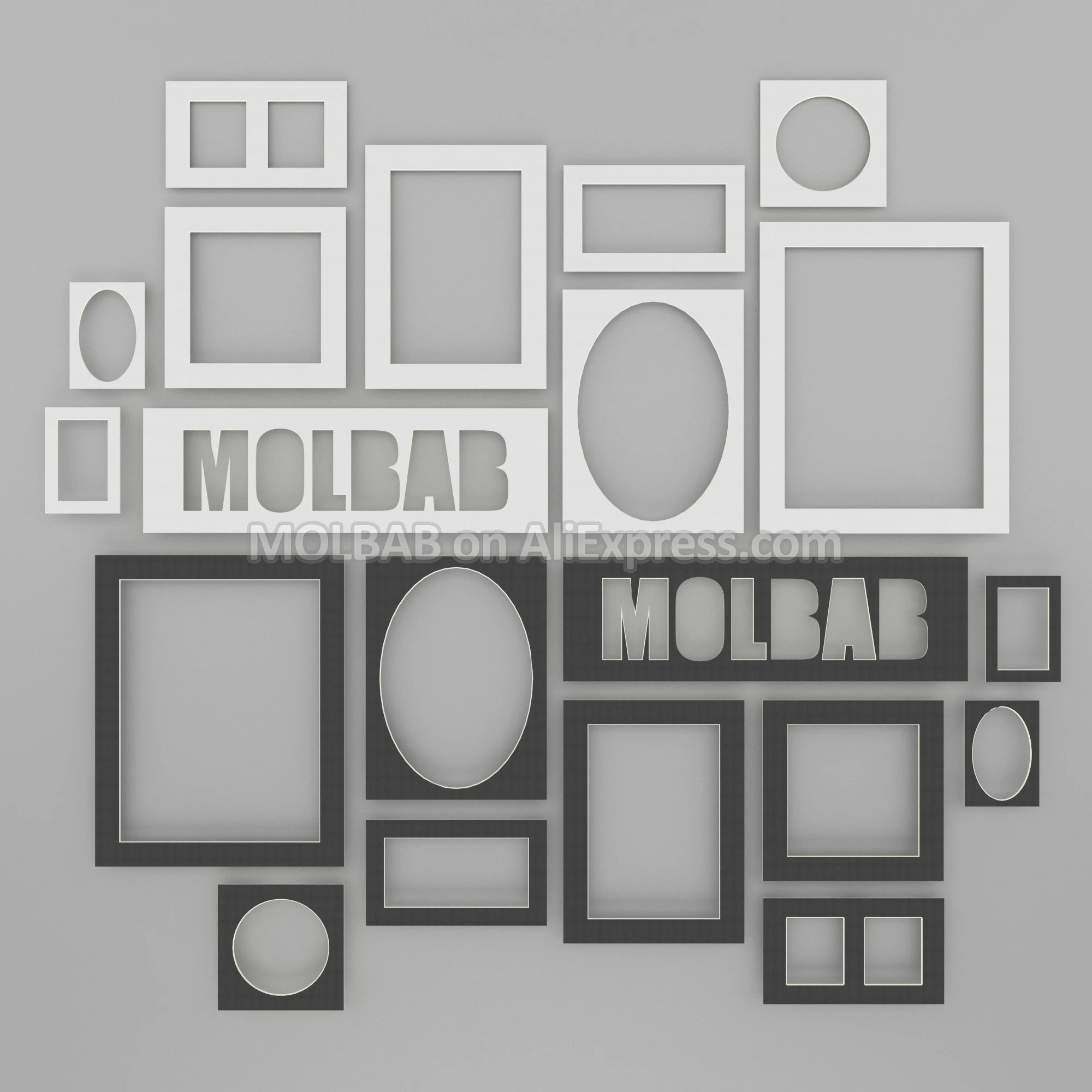 Custom Made Photo Mats Paper Passe Partouts Rectangle Oval Square