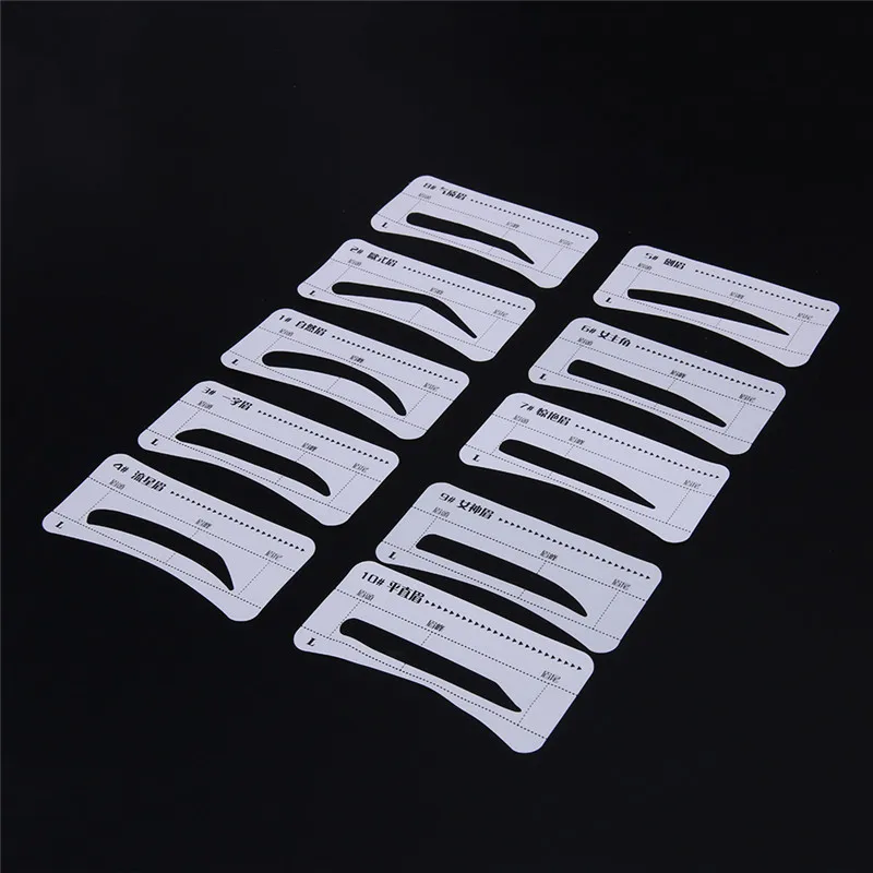 

Eyebrow Stencil Card Drawing Set Disposable Eyebrow DIY Drawing Guide Styling Shaping Grooming Template Card Stencil Makeup Tool