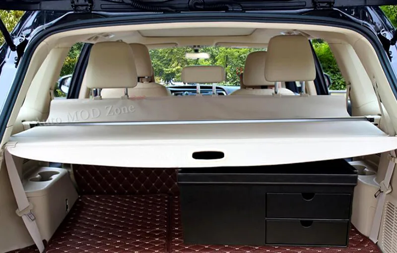 For Ford EVEREST SUV 4DR 2015 2016 Beige Retractable Rear Cargo Cover