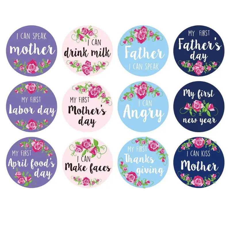 Premium Baby Monthly Stickers Baby Pregnant Women Photograph Sticker Fun Month Milestone Stickers DIY Kid Souvenirs Prop Premium Baby Monthly Stickers Baby Pregnant Women Photograph Sticker Fun Month Milestone Stickers DIY Kid Souvenirs Prop