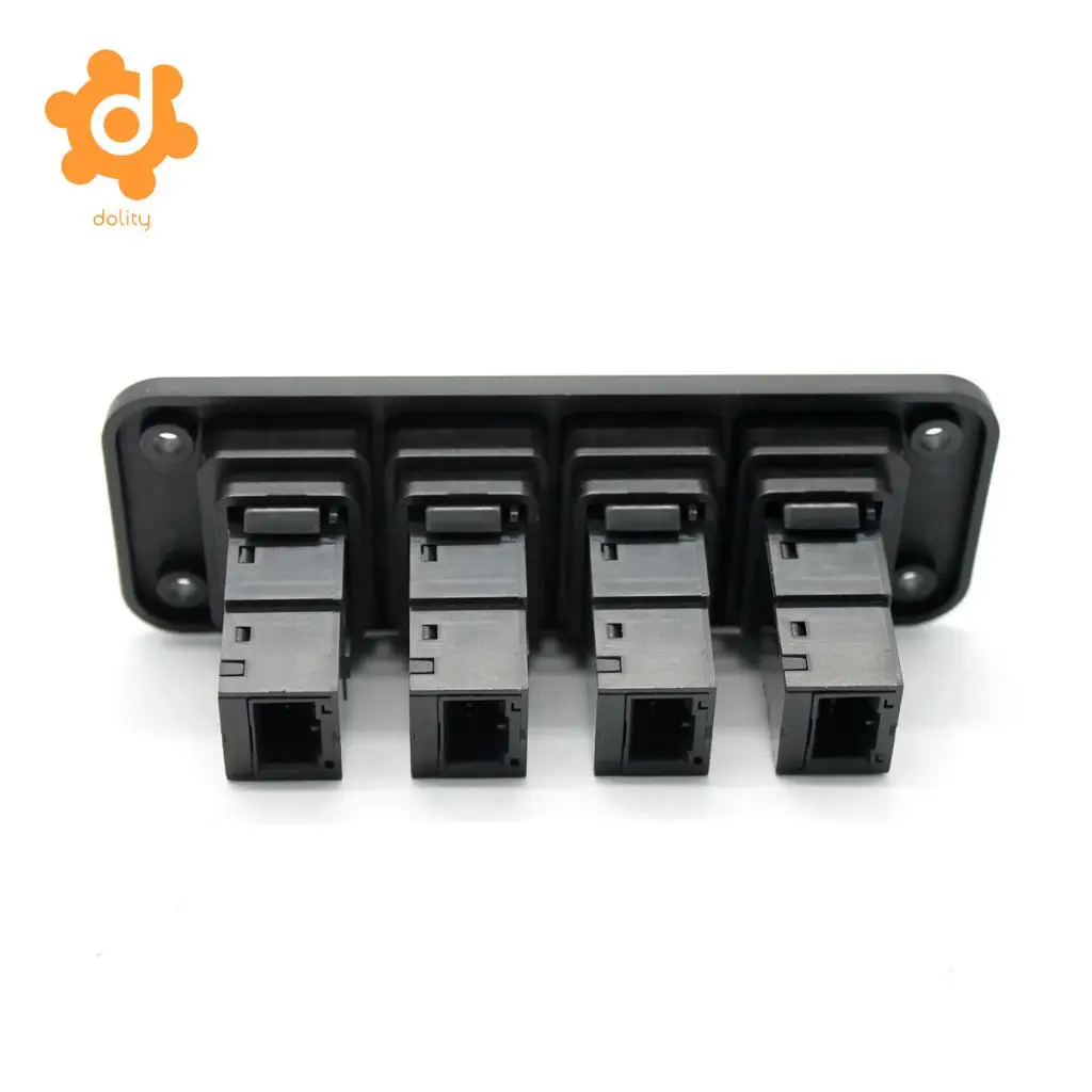 dolity Light Bar+Headlight+Low Beam+Parking Light 4 Gang Switch Panel for Toyota