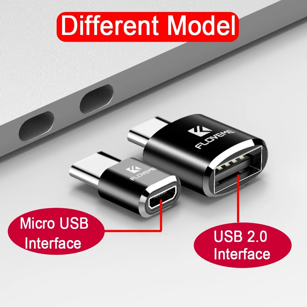 Floveme OTG Тип c адаптер для Samsung Galaxy Note 8 S8 плюс oneplus 3 т Micro USB 2.0 мужской конвертер