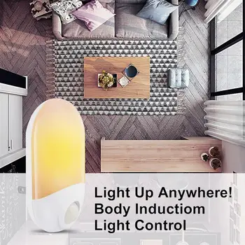 

New Round Shape LED Night Light Luminaria Lamp Light Sensor Lights EU/US /UK Plug Nightlight Children'S Gift Baby Sleeping Light