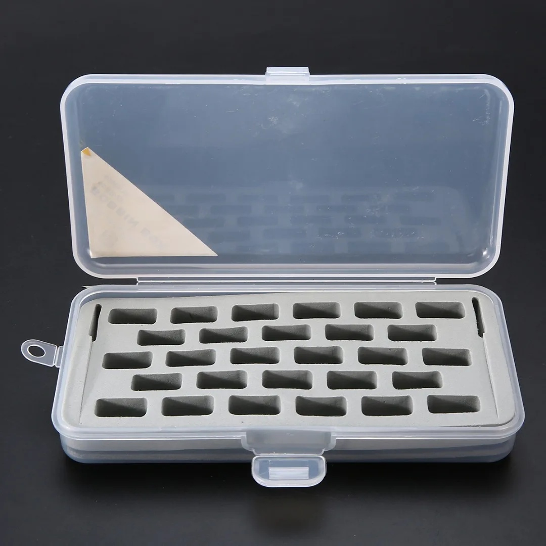 1pc 28 Spools Transparent Bobbins Box Storage Organizer Bobbin Case