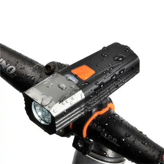 WEST BIKING велосипед передний свет Водонепроницаемый Велоспорт лампы зарядка через usb Экран светодиодная ручка фонарик высокой яркий велосипед фар - Цвет: Light-Grey