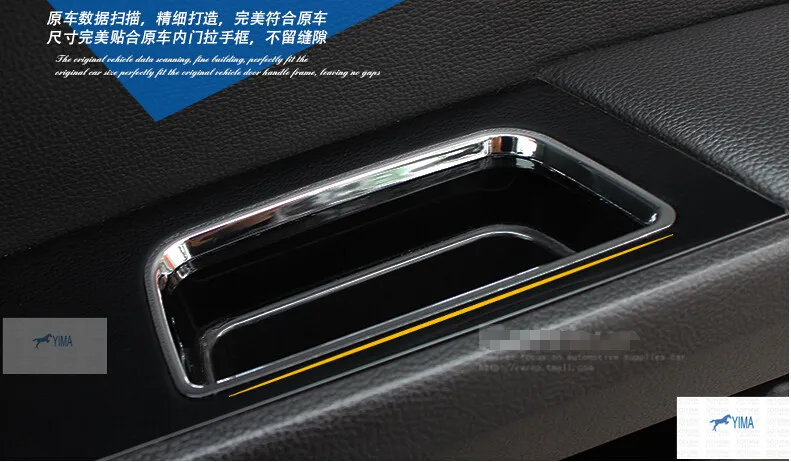 

Interior ! For Ford Mondeo 2014 2015 / Fusion 2013 - 2015 ABS Inner Door Storage Box Handle Cover Trim 4 Pcs