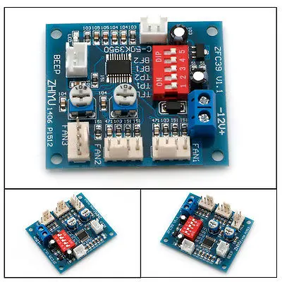 

12V PWM CPU PC Fan Temperature Control Speed Controller Module High-Temp Alarm