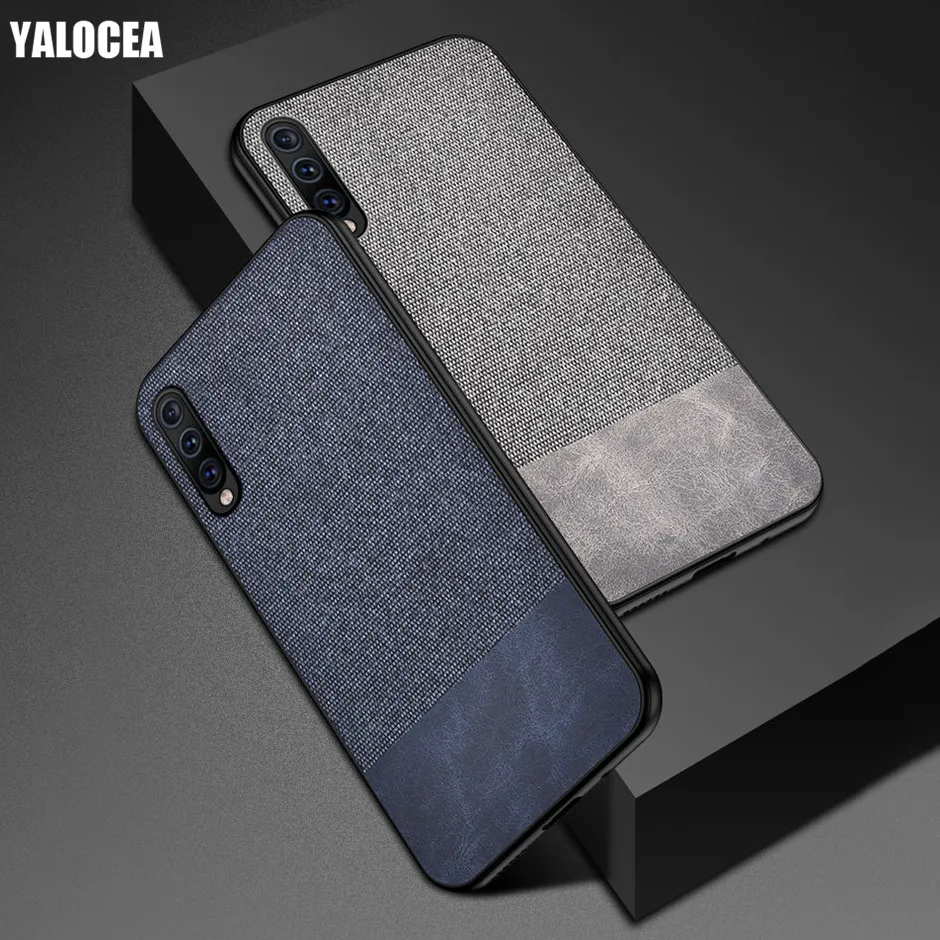 

Luxury Cloth Fabric Phone Case for Samsung Galaxy A50 A8s A10 A30 A70 A40 A60 M40 A80 A90 A20E Case TPU Shockproof Hard Cover