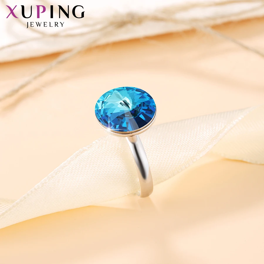Xuping ювелирные изделия круглой формы новейшее кольцо Роскошные Кристаллы от Swarovski Мода для женщин подарок на Рождество M62-10014