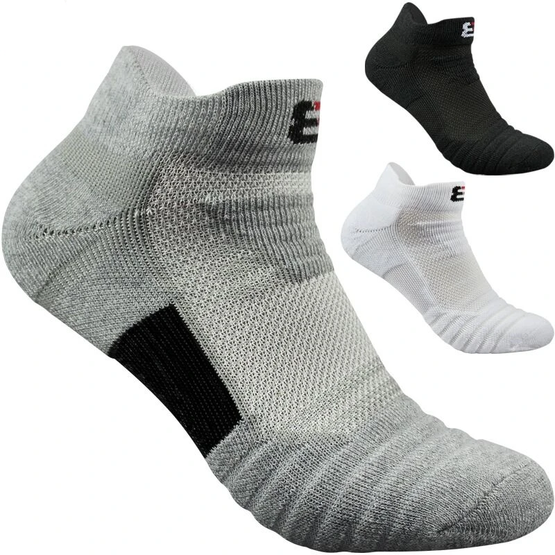 

2pairs/lot men socks terry bottom sports basketball running outdoors towel skarpetki chaussettes Cotton ankle Short socks corap