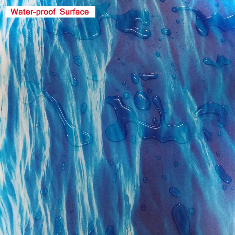 Пользовательские 3D пол стены бумаги стены морской воды дельфин напольная наклейка для ванной бумаги носить Нескользящие водонепроницаемые самоклеющиеся ПВХ росписи