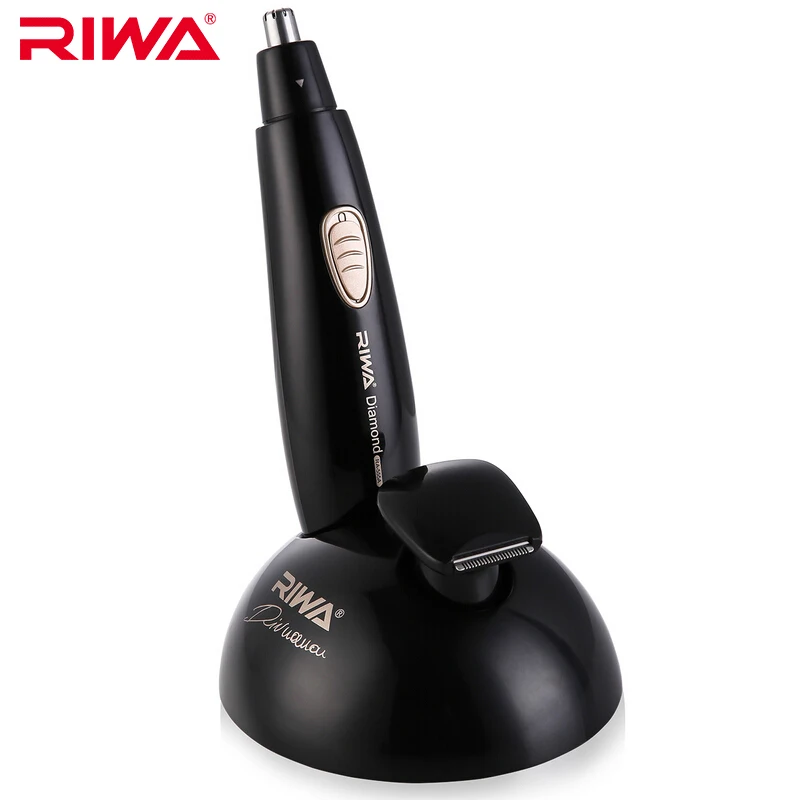  RIWA RA-555A Waterproof Electric Nose Hair Trimmer Low Noise Ear Hair Shaver Clipper Rechargeable E