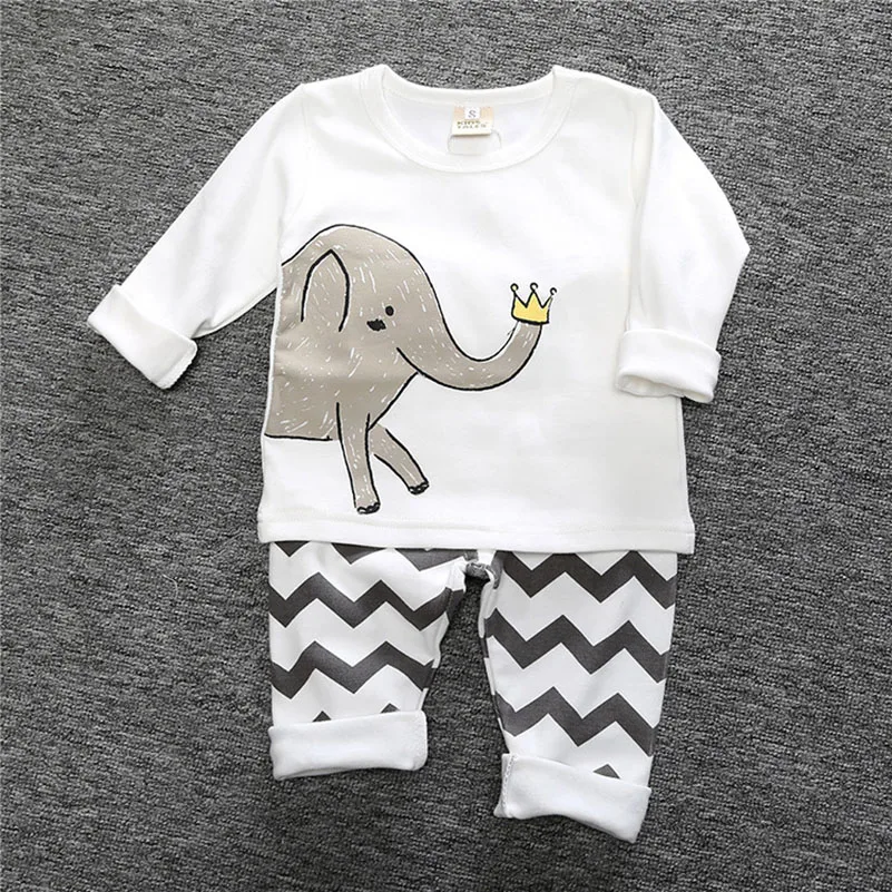 Frühling Herbst Baby Pyjama Anzug Hause Kleidung Schlafanzug Langarm Baumwolle Pyjama Netter Junge Mädchen Kleinkind Loungewear Gute qualität