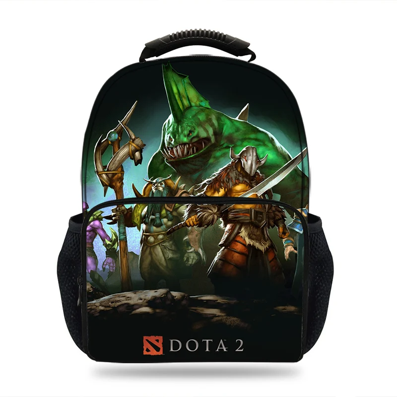 15inch DOTA 2 Game Figure Kunkka Lina Pudge Queen Tidehunter Print Schoolbag Girls&Boys School Bags