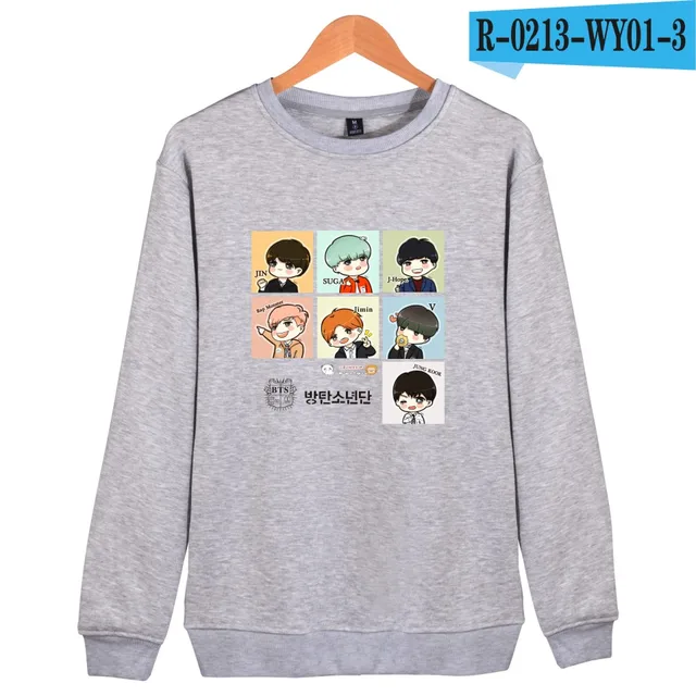 Bangtan Boys Print Sweatshirt Women Autumn Long Sleeve Fashion Hoodies