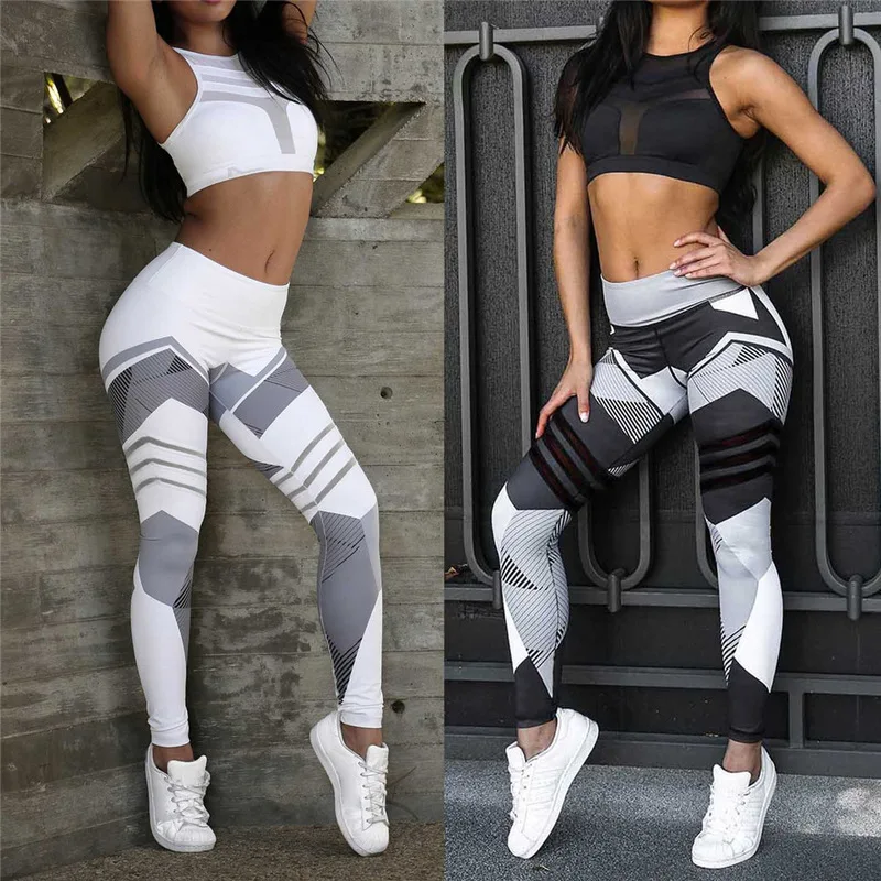 

OVESPORT Women Clothes 2019 Fashion Casual Printing Slim Push Up High Waist Leggings Sexy Fitness Movement Gym Workout Leggings