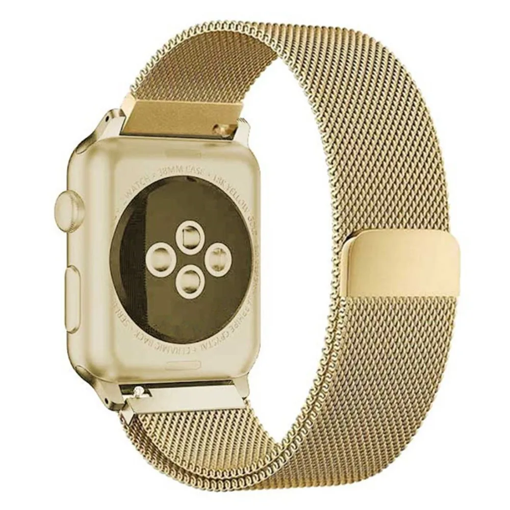 

Milanese Loop For Apple watch band 4 44mm 40mm correa aple watch Stainless Steel strap Bracelet iwatch Series 4/3/2/1 42mm 38mm