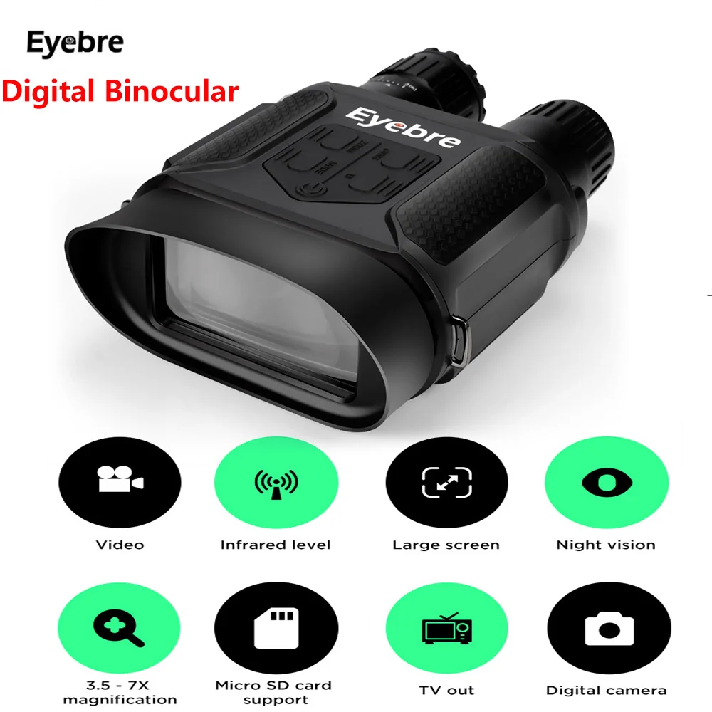 

Eyebre 400M Digital Infrared Hunting Night Vision Binocular Scope HD Photo Camera Video Recorder Tactical Night Vision Scope