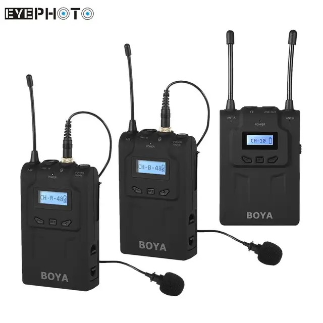 BOYA BY WM8 Pro Wireless Mic Microphone System Audio Video Recorder 2