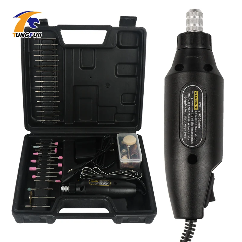 12V Mini Rotary Tool Drill Machine Mini Electric Drill Grinder For