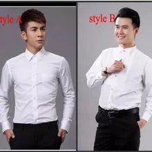 Новая дешевая популярная белая рубашка для жениха, мужская рубашка для свадьбы, выпускного вечера, формальная рубашка для жениха, мужская рубашка, Повседневная рубашка