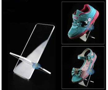 

5pcs X-type shoe display stand Clear Acrylic shoes display holder phone/wallet/Cosmetic/jewelry/watch display rack free shipping