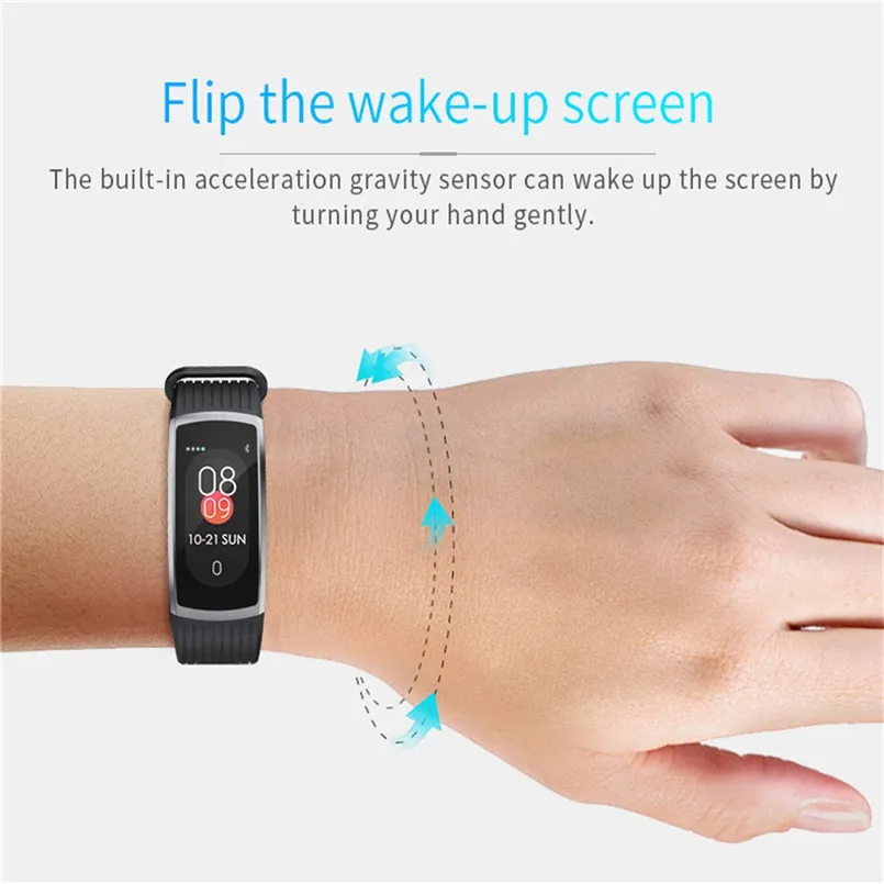 A18 Bluetooth Heart Rate Blood pressure Monitor Sport Smart Watch Pedometer for Android IOS 0.96Inch TFT Colorful Screen 40MR2723