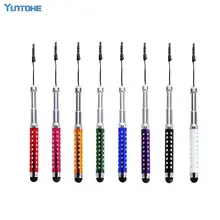 300 шт./лот Универсальный Кристальный Выдвижной емкостный расширяемый стилус для сенсорного экрана для iPhone iPad iPod samsung Smart Android Phone