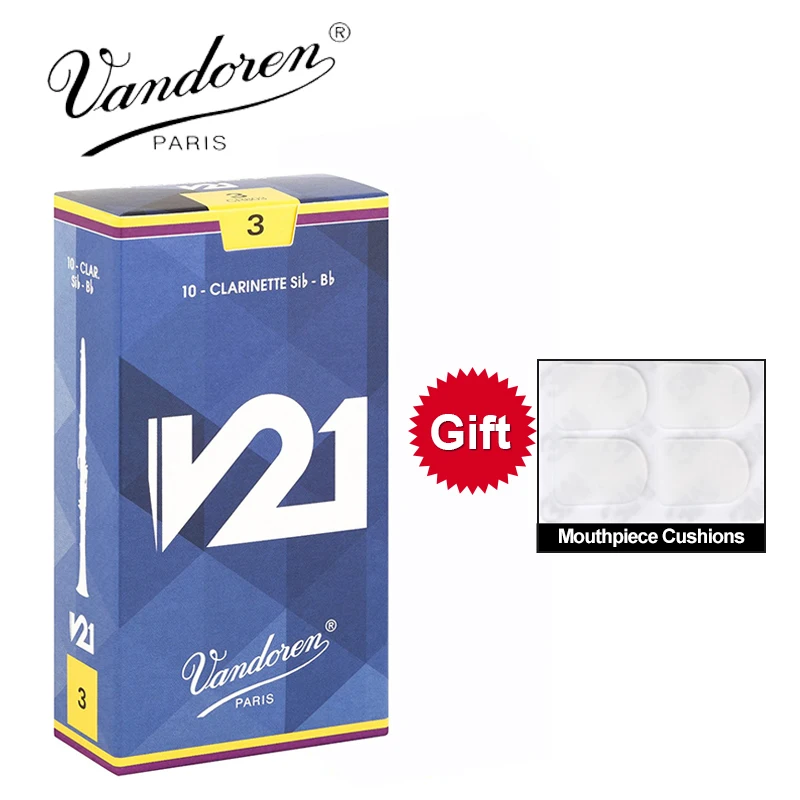 Оригинальный Франция Vandoren V21 Bb трости для кларнета Сила 2 5 #3 + #4 # коробка из 10 [с
