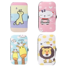 7 шт. милый набор для маникюра и педикюра ногтей кусачки для ногтей для снятия кутикулы Уход за лошадьми комплект чехол W15