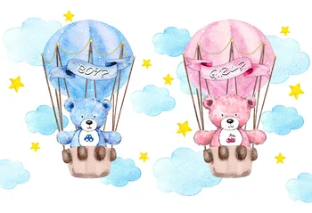 

Vinyl Photography Background lovely bear baby shower birthday party Fotografia backdrop Backgrounds for Photo Studio