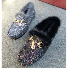 Pailletten Tuch Kühlen Espadrilles Solide Marke Schuhe Frau Unregelmäßigen Stern Plain Freizeitschuhe Frauen Weiche Lederschuhe Frau