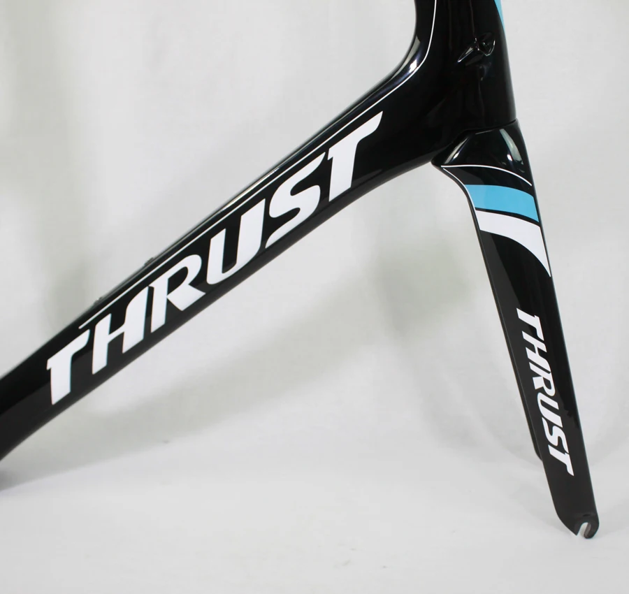 Discount THRUST Road Bike Carbon Road Frame 46cm 49cm 52cm 54cm 56cm 58cm Carbon Frame Blue color Glossy Matte 16