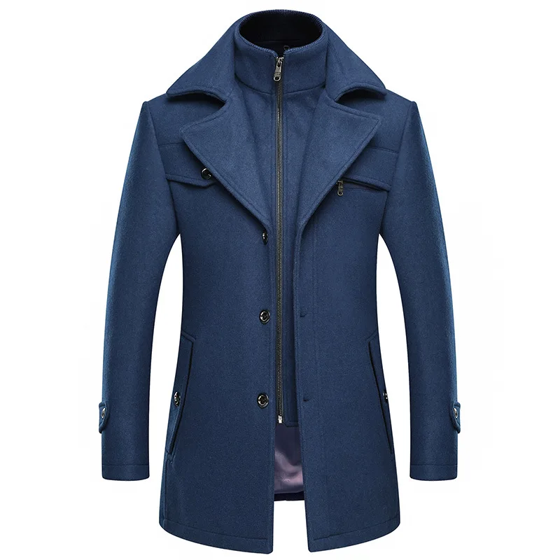 Male Windbreaker Men Thick Extra Long Blue Wool Coat Winter Woolen Blend Coat Slim Plus Size Mens Clothing Casual Overcoat 4xl Male Windbreaker Men Thick Extra Long Blue Wool Coat Winter Woolen Blend Coat Slim Plus Size Mens Clothing Casual Overcoat 4xl