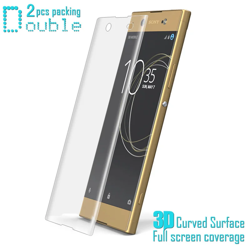 

(2PCS) 3D curved full coverage Protective Film For Sony Xperia XA1 Ultra XZ Premium E5563 Screen Protector IMAK explosion-proof