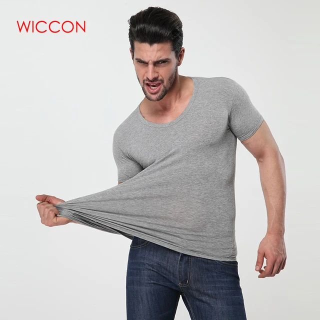 4 Solid Colors Men's MODAL Shirts underwear clothing close fitting