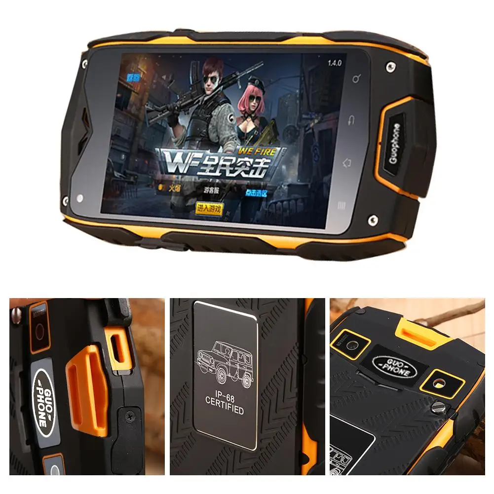 GuoPhone Z6 Водонепроницаемый телефон 4 0 &quotIp68 3g gps Mtk6572 Dual Core 1 2 ГГц 512 МБ ГБ 5MP