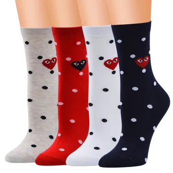 

NewestCartoon Women's Cute Love Pattern Striped Cotton Socks Fabulous Fashion Style Japenese Designer Harajuku Lady Socks