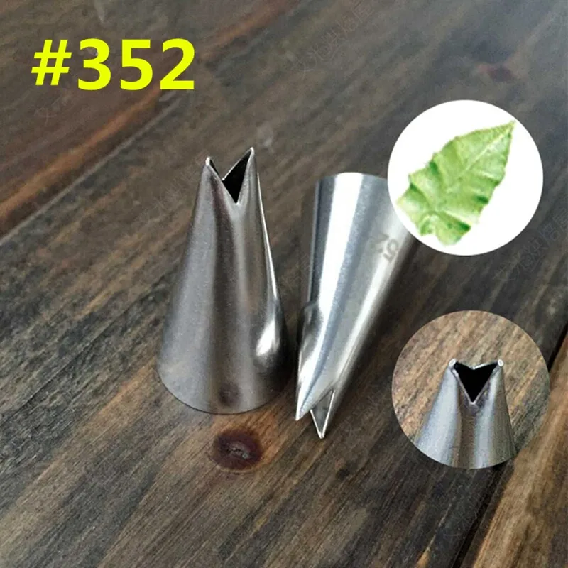 

#352 Rose Leaves Cupcake Decorating Tips Pastry Nozzles Fondant Decorations Tip Baking Accessories