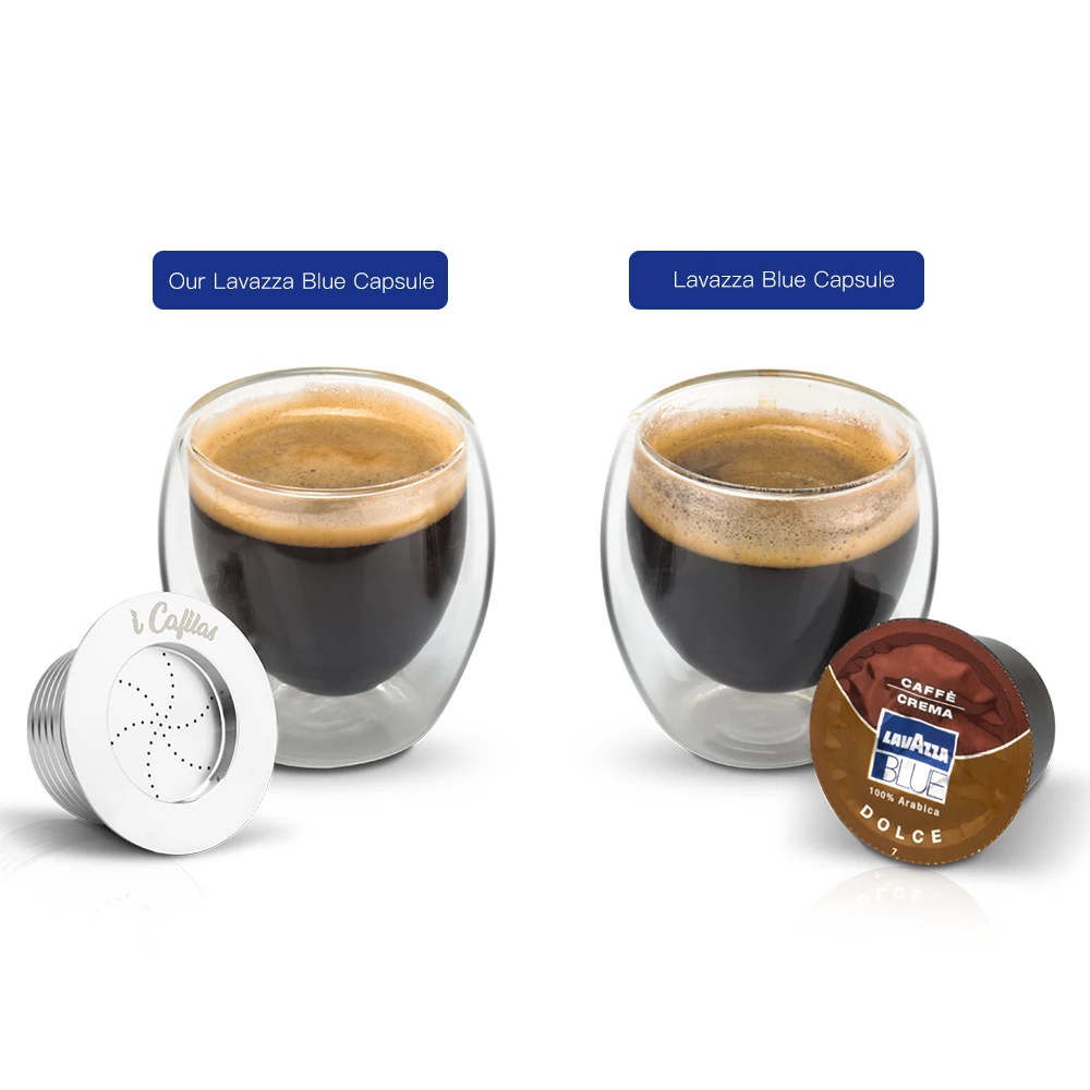 Многоразовые фильтры для кофе Lavazza синего цвета для Lavazza LB951& CB-100 машина из нержавеющей стали многоразовые кофейные капсулы Pod& Tamper