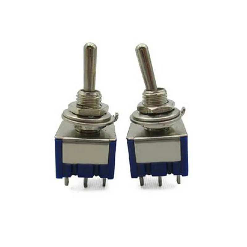 Buy 10pcs toggle switch 6 pins 2 gears single/parallel