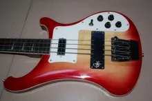 Cherry Red Burst Rickenback custom 4003 4 string bass guitar ricken bass