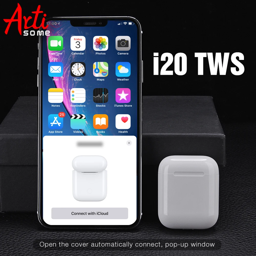 

2019 i20 TWS Pop-up W1 Bluetooth 5.0 Earphones Mini 1:1 Replica Headphones PK i12 i10 i30 i60 i80 i90 i100 TWS pk lkte 8 airdots