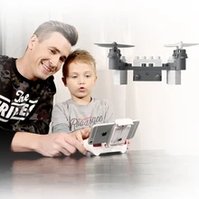 Новая обучающая игрушка Wifi fpv, пульт ДУ в сборе блок rc Дрон 902 s 2,4g строительный блок мини rc Квадрокоптер с HD камерой