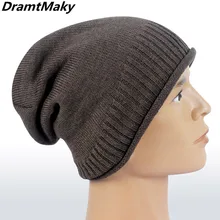 Новинка, Мужская зимняя шапка, модные вязанные черные шапки, осенняя женская шапка, Толстая теплая шапка, Skullies Beanie, мягкие вязаные шапочки из хлопка
