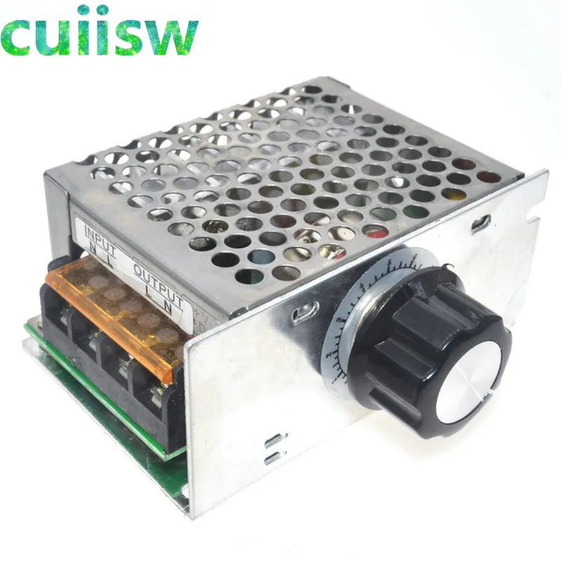 

Professional Voltage Regulators 4000W 220V High Power SCR Speed Controller Electronic Voltage Regulator Governor Thermostat BS